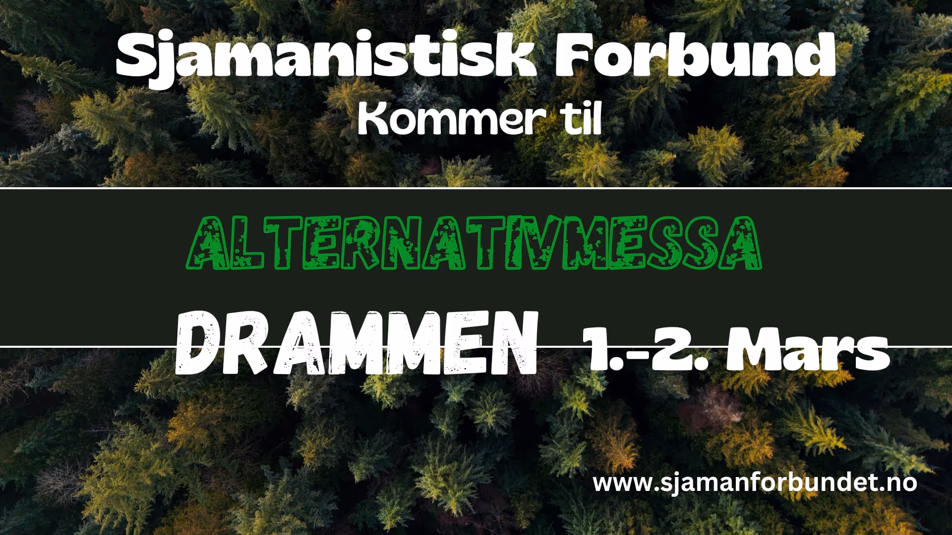 Sjamanistisk Forbund til alternativmessen i Drammen